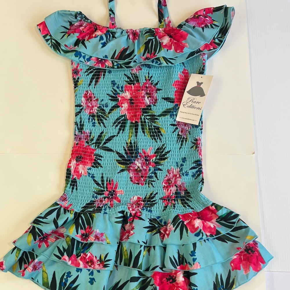 New girls tropical Hawaiian dress in size x-large